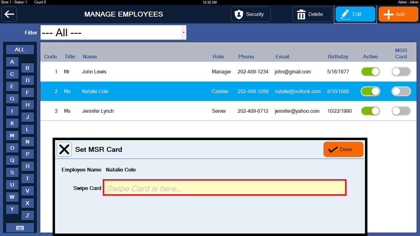 FAQ How to login by MSR Card Reader